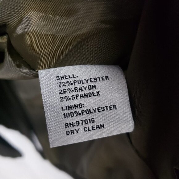 NWT Sharagano Olive Striped Blazer Office Casual Boho Minimalist 18 - Picture 9 of 11